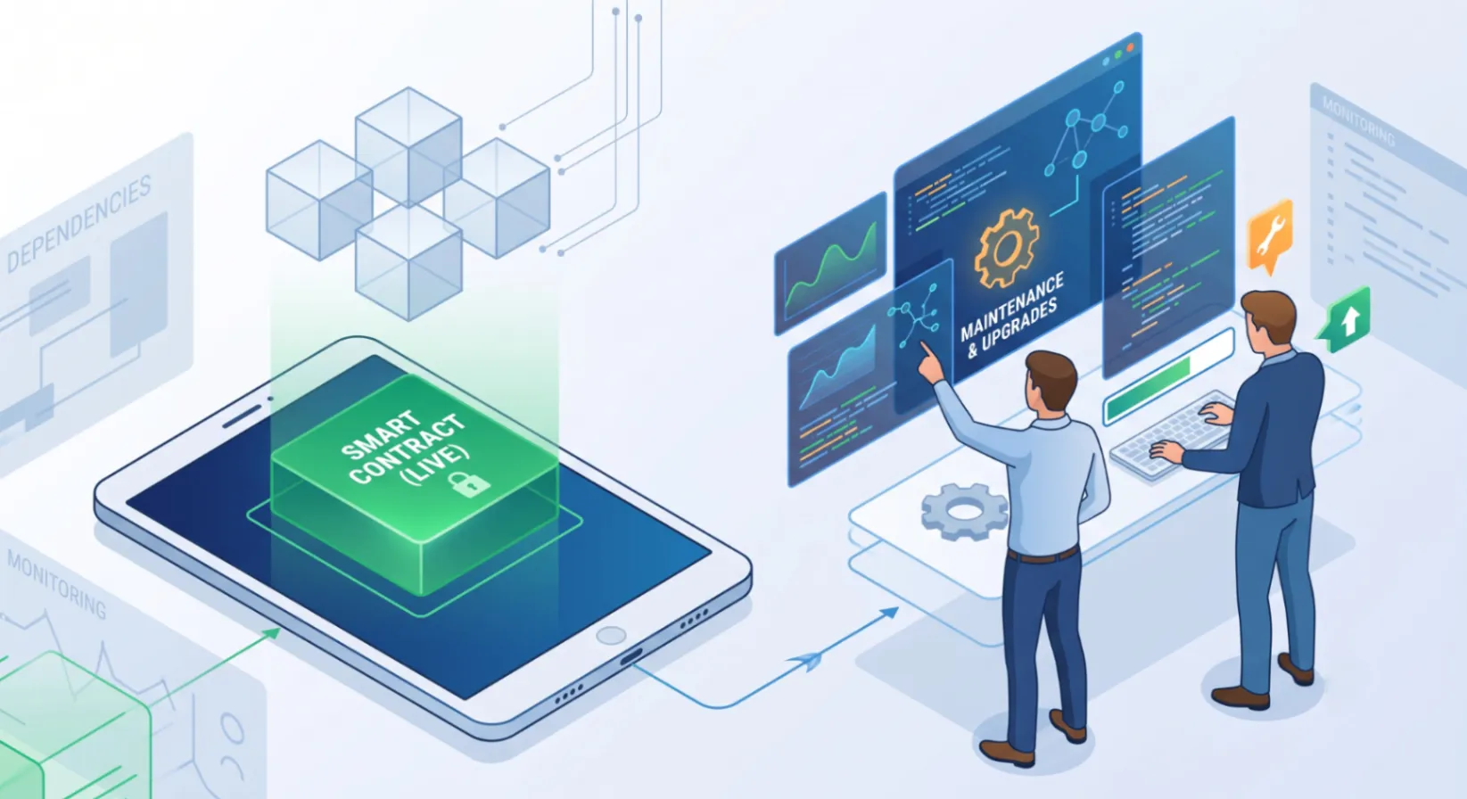 Smart contract maintenance and upgrades: the development service most firms skip