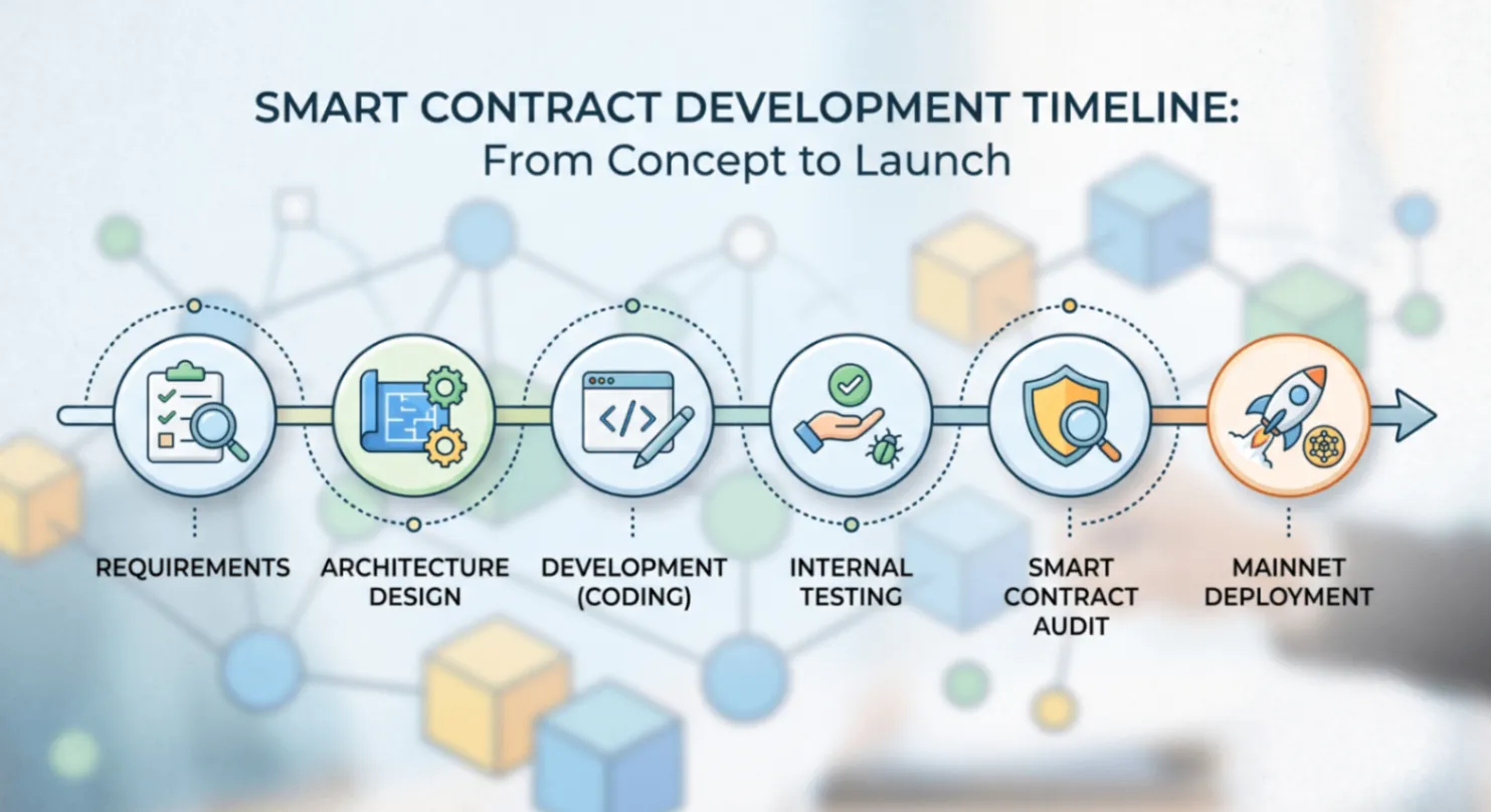 Blockchain smart contract development timelines: from requirements to mainnet deployment