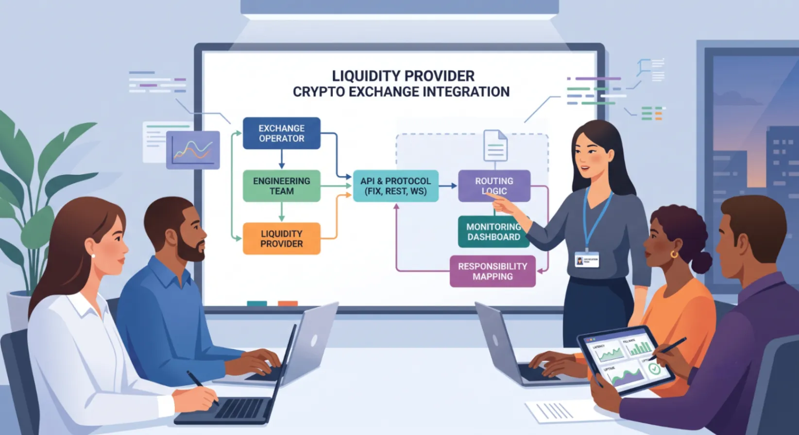 Liquidity provider crypto exchange integrations: what exchange operators should brief their engineering team on