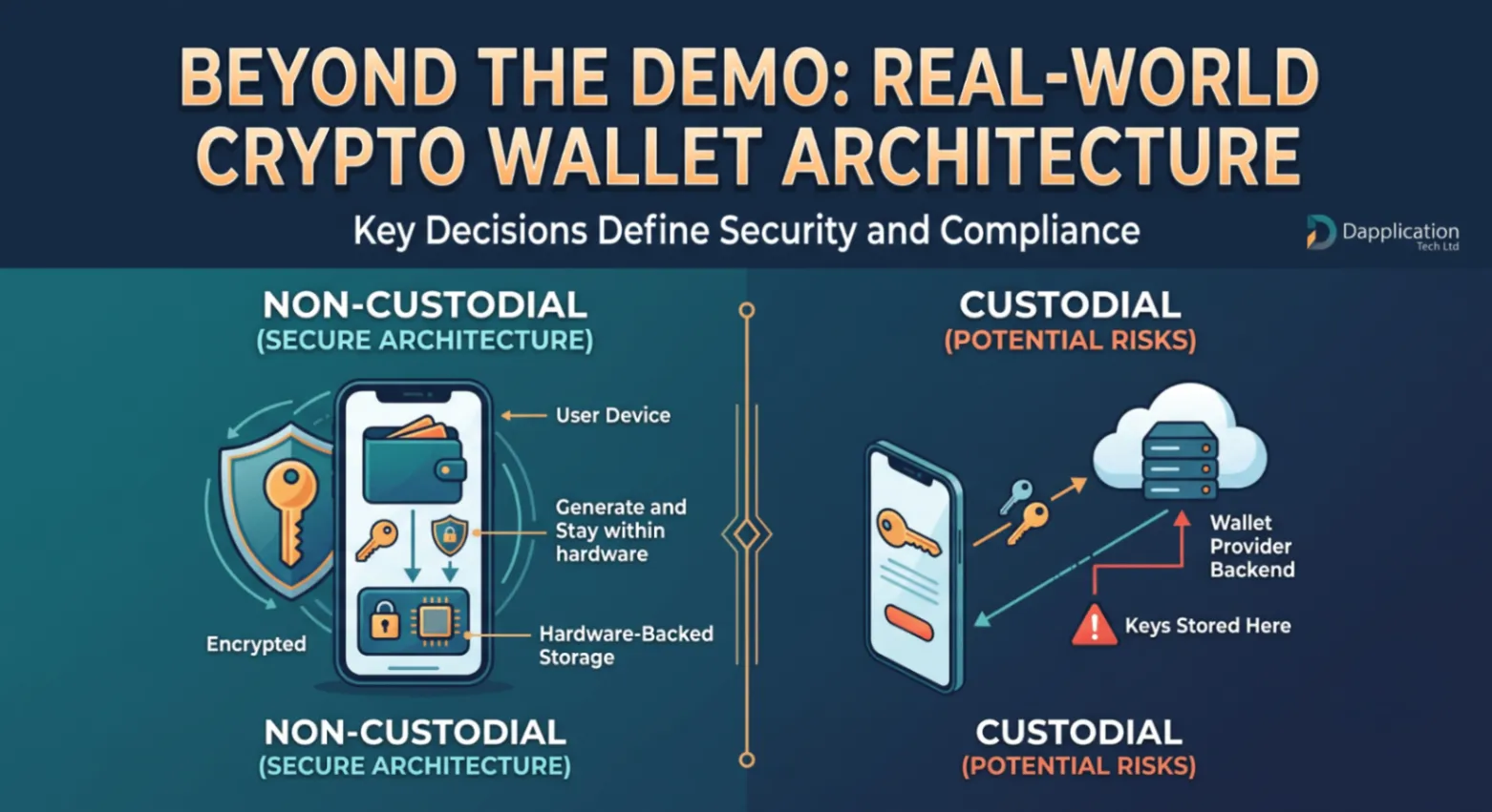 Building a non-custodial crypto wallet: the architecture decisions that matter